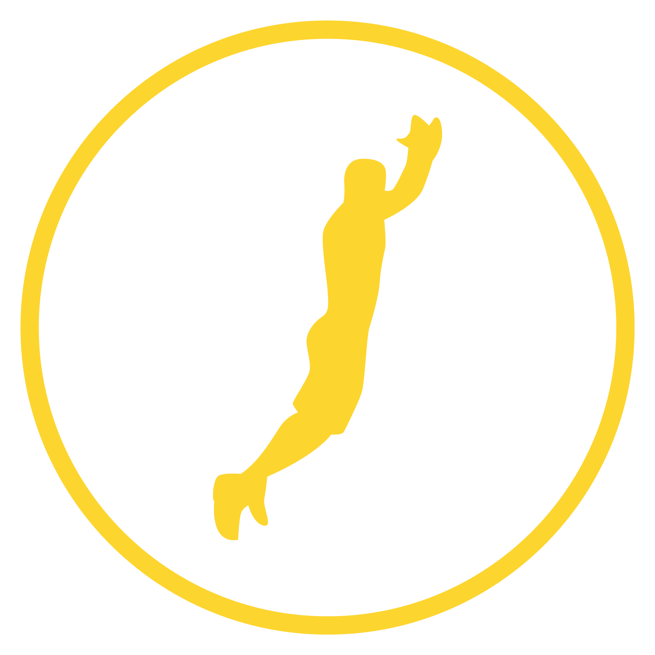 A person jumping