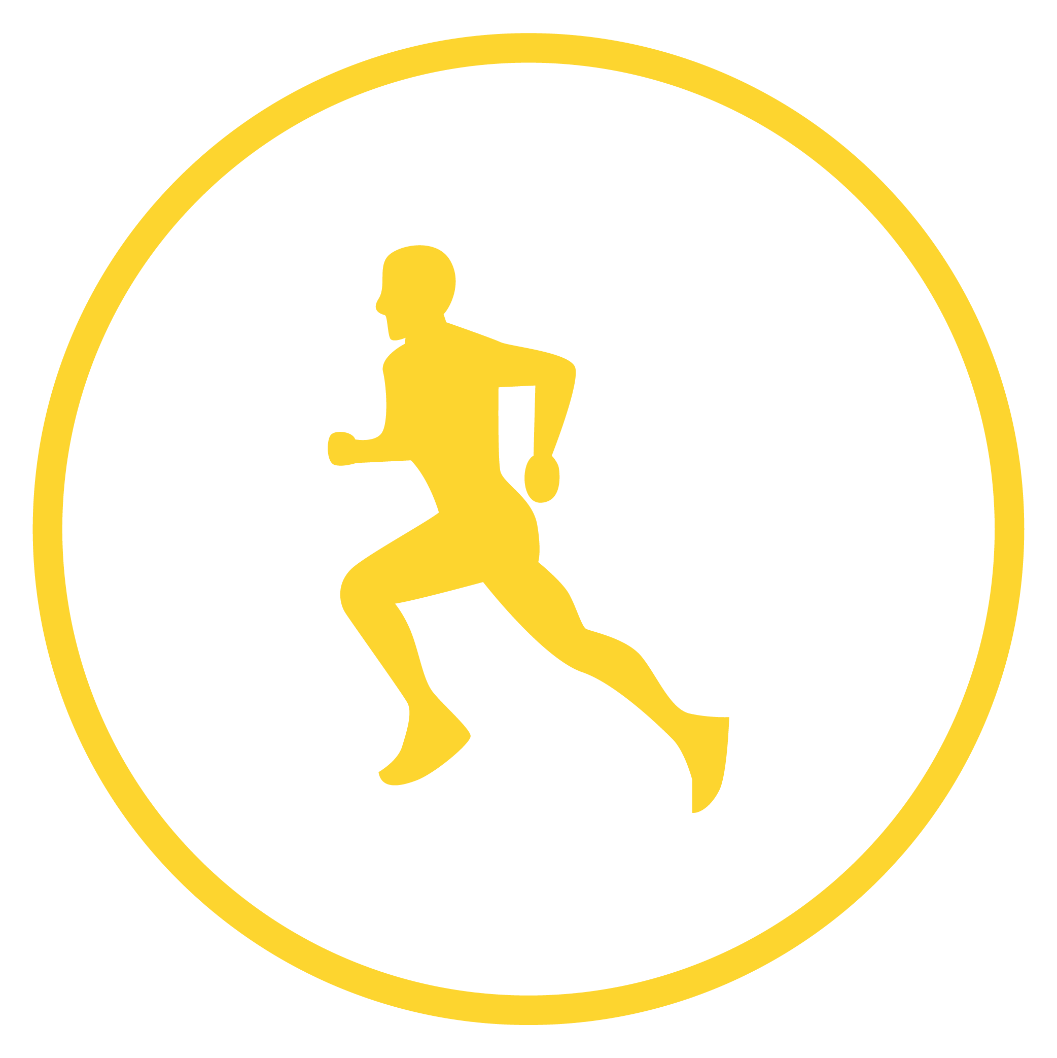 A person running